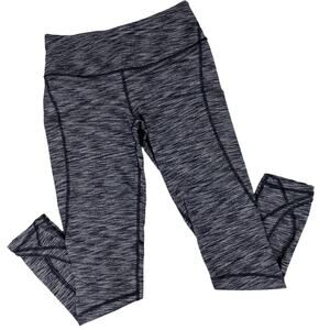 Victorias Secret Sport Knockout Leggings Heather Black Size Small Ankle Cutout